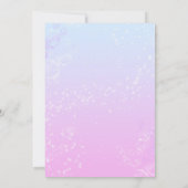 Onder het Zee Sparkle Mermaid Invitation Save The Date (Achterkant)