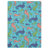 Onder het Zee - Speelse zeepaardje en Shell Patter Klembord (Achterkant)