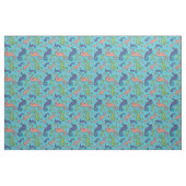 Onder het Zee - Speelse zeepaardje en Shell Patter Stof (Fat Quarter)