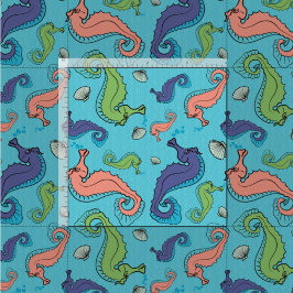 Onder het Zee - Speelse zeepaardje en Shell Patter Stof