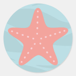 Onder het zee ster vis sticker
