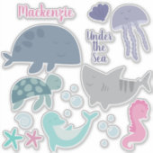 Onder het Zee Sticker (Voorkant)
