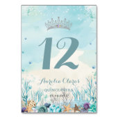 Onder het Zee strand Quinceañera XV Sweet Sixteen Kaart (Voorkant)