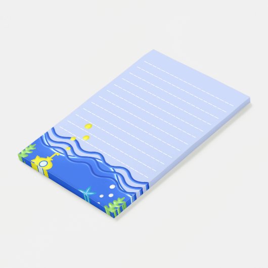 Onder het Zee Submarine Beach Post-it® Notes (Schuin)