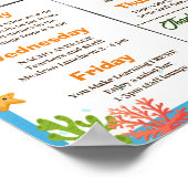 Onder het Zee Teacher Staff Appreciation Poster (Hoek)