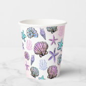 Onder het Zee Theme Kids Verjaardag Papieren Bekers (Voorkant)