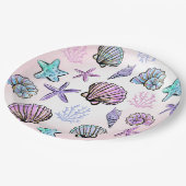 Onder het Zee Theme Kids Verjaardag Papieren Bordje (Gekanteld)