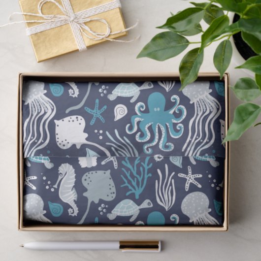 Onder het Zee Tissuepapier (Geschenk)