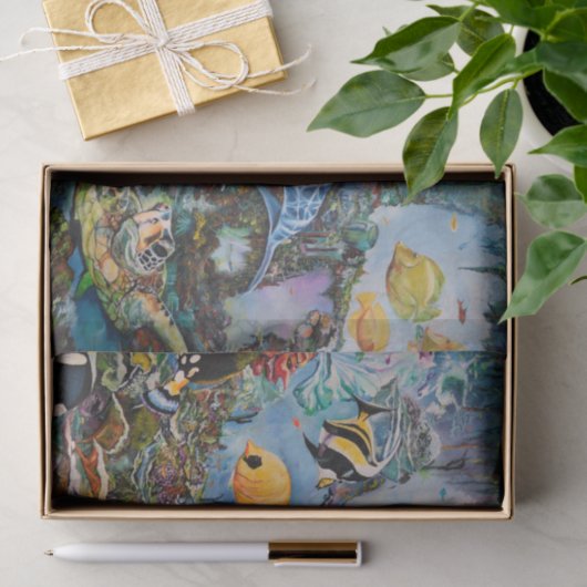 Onder het Zee Tissuepapier (Geschenk)