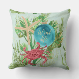 Onder het Zee Tropical Island Christmas Kussen