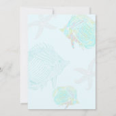 Onder het Zee Tropische vissenherberging Kaart (Achterkant)