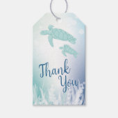 Onder het Zee Turtle Baby shower Cadeaulabel (Voorkant)