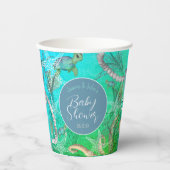 Onder het Zee Turtle Baby shower Papieren Bekers (Voorkant)