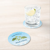 Onder het Zee Turtle Baby shower Ronde Kartonnen Onderzetter (Insitu)