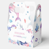 Onder het Zee Turtle Dolphin Birthday Favor Box Bedankdoosjes (Geopend)
