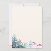 Onder het Zee Turtle Ocean Joint Birthday Kaart (Achterkant)