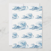 Onder het Zee Turtle Verjaardagsuitnodiging Kaart (Achterkant)