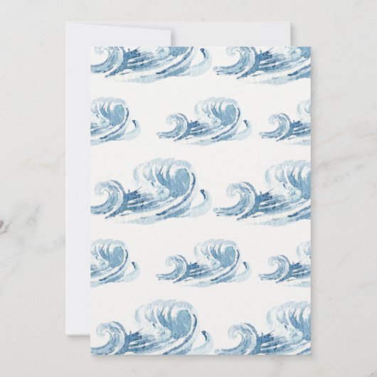 Onder het Zee Turtle Verjaardagsuitnodiging Kaart (Achterkant)