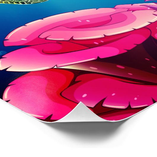 Onder het Zee Turtles Perfect Poster (Hoek)