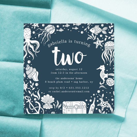 Onder het Zee | Tweede uitnodiging van de verjaard