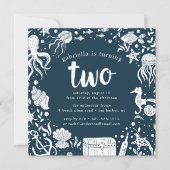 Onder het Zee | Tweede uitnodiging van de verjaard (Voorkant)