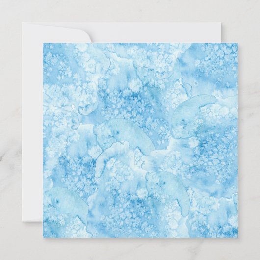 Onder het Zee | Uitnodiging tot Baby shower van Oh (Achterkant)