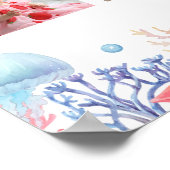 Onder het Zee Verjaardag 12 Foto Milestone Poster (Hoek)