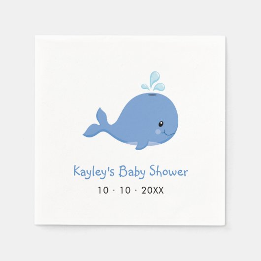 Onder het Zee Verjaardag / Baby shower Tafelservet Servet (Voorkant)