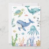 Onder het Zee Verjaardag Capsule Bericht Kaart (Achterkant)