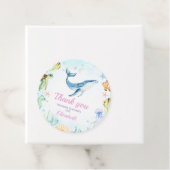 Onder het Zee Verjaardag Dank u Rond Label (In situ)