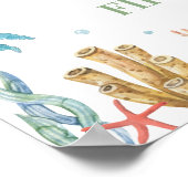 Onder het Zee Verjaardag Foto Milestone Sign Poster (Hoek)