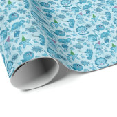Onder het Zee Verjaardag Gift Wrap Cadeaupapier (Rol Hoek)