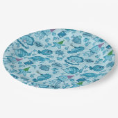 Onder het Zee Verjaardag Gift Wrap Papieren Bordje (Gekanteld)