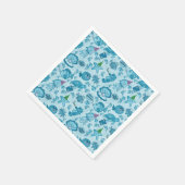 Onder het Zee Verjaardag Gift Wrap Servet (Hoek)