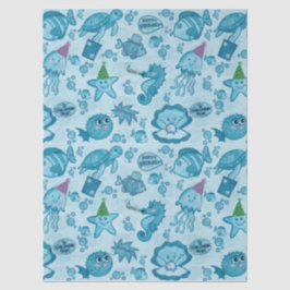 Onder het Zee Verjaardag Gift Wrap Tissuepapier