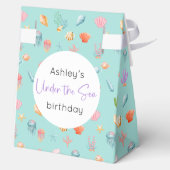 Onder het Zee Verjaardag gunstvakken Bedankdoosjes (Achterkant)