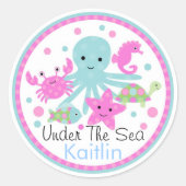 Onder het Zee Verjaardag Sticker (Voorkant)