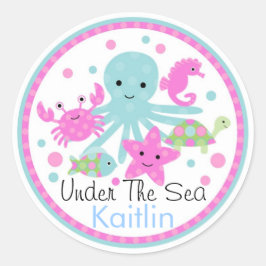 Onder het Zee Verjaardag Sticker