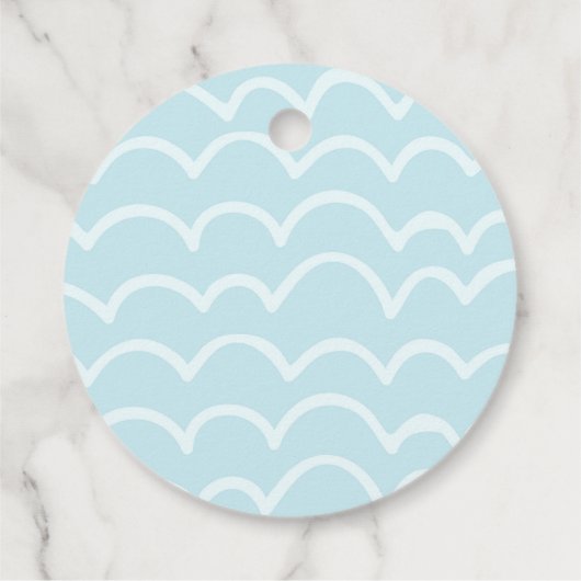 Onder het Zee verjaardagsfeest cadeau gunsten Bedankjes Labels (Achterkant)