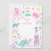 Onder het Zee verjaardagsfeest Kaart (Voorkant)