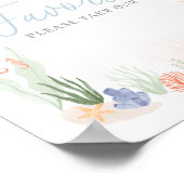 Onder het Zee Verjaardagsfeestgunsten teken Poster (Hoek)