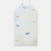 Onder het Zee verjaardagsfeestje dank je Label Cadeaulabel (Achterkant)