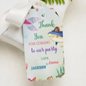 Onder het Zee verjaardagsfeestje dank je Label Cadeaulabel