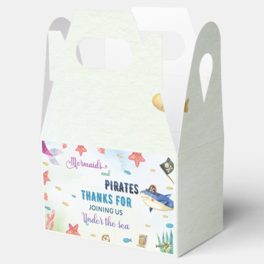 Onder het Zee verjaardagsgunst box Bedankdoosjes (Geopend)