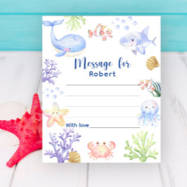 Onder het zee verjaardagstijd capsule bericht