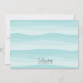 Onder het Zee Verjaardagsuitnodiging Jongens met F Kaart (Achterkant)