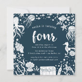 Onder het Zee | Vierde uitnodiging op feestdag (Voorkant)