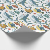 Onder het Zee Vis Haai Oceaan Cadeaupapier (Hoek)