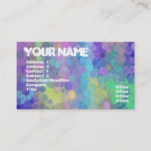 Onder het Zee Visitekaartje (Voorkant)