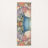 Onder het Zee visschelpen Yogamat (Voorkant)